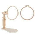 thumbnail image 1 of Embroidery Wooden Hoop Stand Cross Stitch Set Ring Frame Adjustable Sewing Tools, 1 of 10