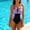 Purple, variant on Monokini Swimsuits for Women 2025 Tummy Control Color Block Swimsuit Purple Thong Bathingsuits