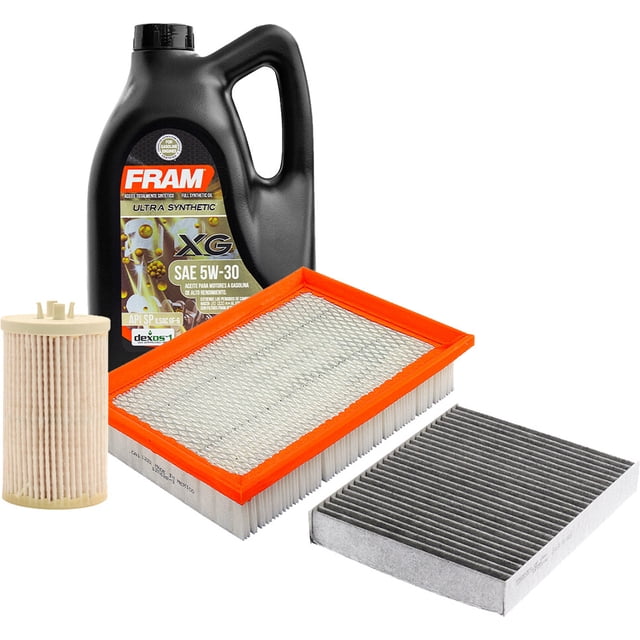 Kit De Aceite Sintético 5W30 Compatible con Kit De Afinación Sin Bujías Chevrolet Sonic L4 1.4L del 2012 al 2020