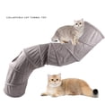 thumbnail image 3 of para gatos, tubo plegable para gatos con orificio para , para gatitos, conejos, cachorros, juguetes interactivos para gatos, 3 of 9