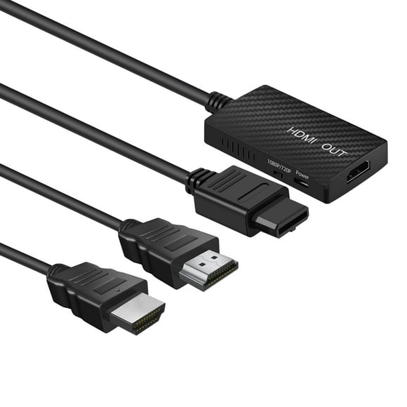 TNP N64 HDMI Adapter for Gamecube Adapter HDMI Converter Link Cable Compatible with Nintendo N64 SNES and SFC Game Consoles for HD TVs Monitors and Projectors