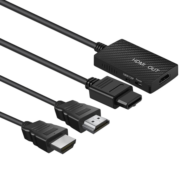 TNP N64 HDMI Adapter for Gamecube Adapter HDMI Converter Link Cable Compatible with Nintendo N64 SNES and SFC Game Consoles for HD TVs Monitors and Projectors