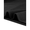 thumbnail image 5 of INSPIRE CHIC Women's Ruched Top Mock Neck Long Sleeve Knit Blouse Black S, 5 of 5