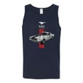 thumbnail image 2 of Wild Bobby, Ford Mustang 50 Years, Cars and Trucks, Men Graphic Tank Top, Navy, Large, 2 of 4