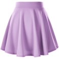 thumbnail image 2 of Women's Basic Flared Casual Mini Skate Skirt Versatile Stretchy, 2 of 7