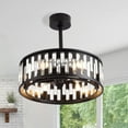 thumbnail image 4 of MORANDI GREY INC-FC 20" Crystal Ceiling Fan with Light Kit and Remote Included, 4 of 5