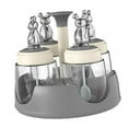 thumbnail image 1 of Organizador de botellas de condimentos Soledad Estante de almacenamiento de especias Blanco, 1 of 8