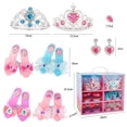 thumbnail image 2 of Girls Princess Dress Up Shoes and Accessories with 4 Pair of Princess Play Shoes and Jewelry Birthday Gifts Set, 2 of 2