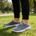 thumbnail image 6 of CHICVOMEY Mules for Men Arch Support Lightweight Breathable Mesh Open Back Shoes Comfortable Outdoor Walking Casual Slip On Work Shoes, 6 of 7