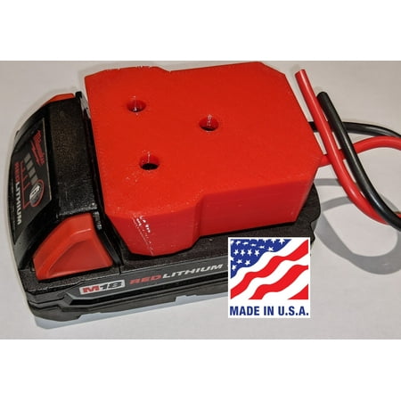 

Milwaukee M18 Battery Adapter Holder Dock with Wires for Power Wheels Upgrade with Warranty