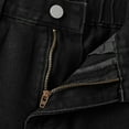 thumbnail image 4 of GXWEA Kids Jeans Girls Jeans Size 12 Jeans For Girls Baggy Wide Leg Cute High Elastic Waisted Denim Pants Y2K Boyfriend Skater Streetwear, 4 of 9