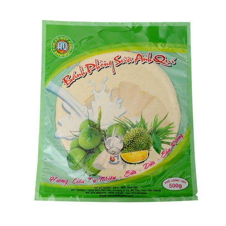 Vietnamese Durian Coconut Milk Rice Paper Instant Crepe