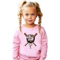 thumbnail image 4 of Camo Baseball Unisex Sweatshirt Camouflage Sports Pride Pullover for Adults, Teens & Kids Pink Sweatshirt 2T, 4 of 8