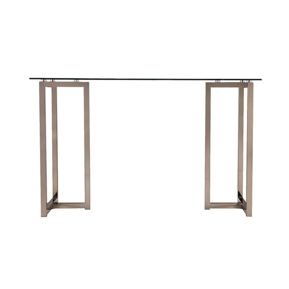 Holly & Martin Haxor Writing Desk, Midcentury Modern Style, Champagne
