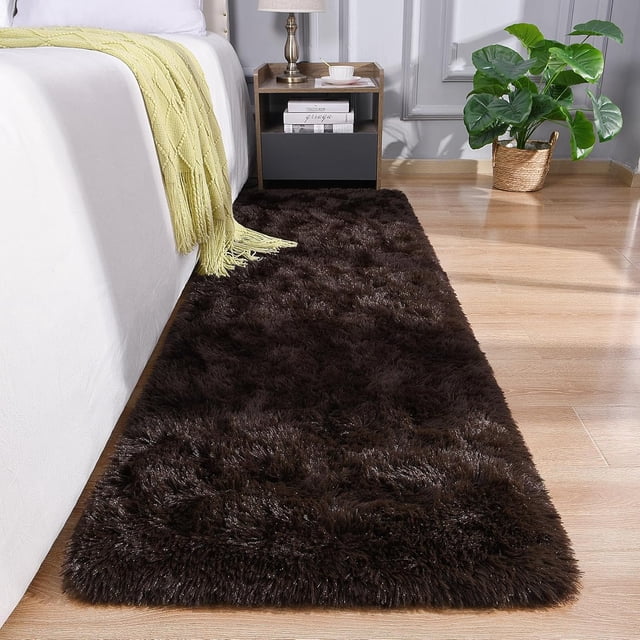 Runner Rug Fluffy Area Rugs for Bedroom Bedside Soft Living Room Shag Rugs Hallyway Entryway xCM Room Decor