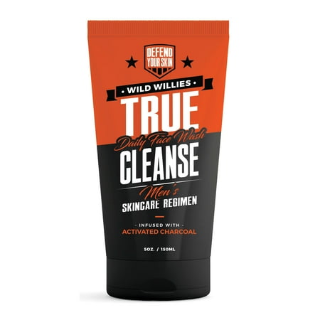 Wild Willies Men s Face Wash with Activated Charcoal for Sensitive Skin  5 Oz  Facial Cleanser