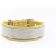 thumbnail image 2 of 1 collar de perro reflectante amarillo talla L - ante con diamantes de imitación reflectantes Sincero Electrónica, 2 of 5