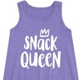 thumbnail image 2 of Instant Message - Snack Queen - Toddler & Youth Girls A-line Dress, 2 of 5