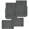 Auto Drive Floor Armor Heavy Duty Rubber Mats, Gray, 4 Piece