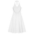 thumbnail image 4 of Uootdi Maxi Dresses for Women Halter Neck Sleeveless Button Detail Dresses Loose Flowy Casual Long Dresses Gift, 4 of 8