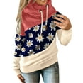 thumbnail image 2 of Women Daisy Printed Long Pullover Hoodies Sleeve Drawstring Hooded Tops Sweats, 2 of 5