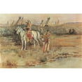thumbnail image 2 of Russell, Charles Marion 18x13 Black Modern Framed Museum Art Print Titled - At the Spring, 2 of 4