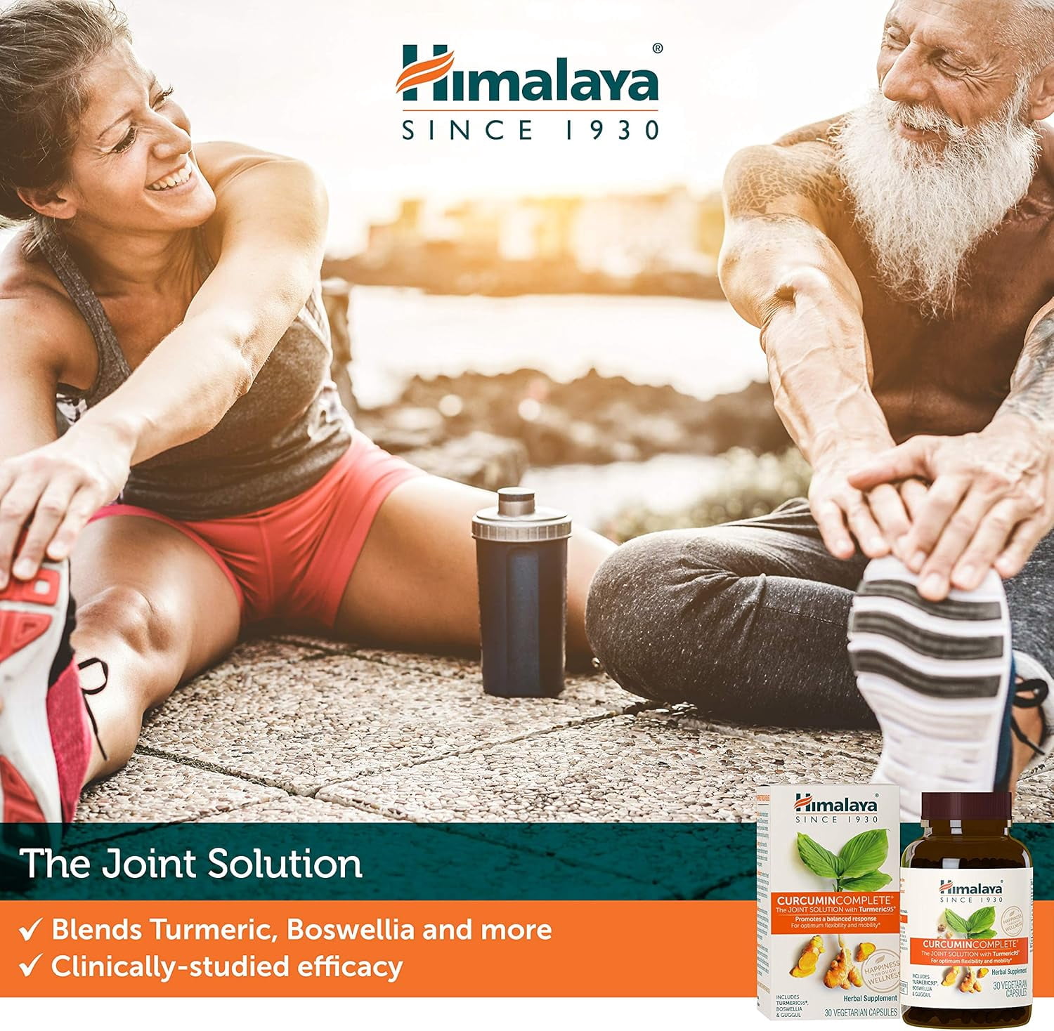 Himalaya Curcumin Complete for Joint Support, Joint Relief and Flexibility, 372 mg, 60 Capsules
