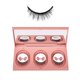 thumbnail image 5 of 3 pares de pestañas postizas de aspecto natural, pestañas postizas reutilizables, maquillaje suave sin pegamento, pestañas postizas autoadhesivas, Red Red WarmW09, largas y naturales, 5 of 5
