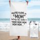 thumbnail image 1 of Mi apodo es mamá, pero mi nombre es mamá, toalla de playa para mamá, toallas de baño de microfibra, manta de playa suave para desfiles, natación, yoga, mujeres y hombres, 1 of 4