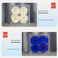 thumbnail image 3 of Bewildely Flores y plantas de imitación elegantes acrílicas-fácil de limpiar flores decorativas de larga duración decoración del hogar boda Decoración azul, 3 of 6