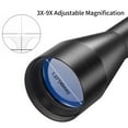 thumbnail image 4 of Beileshi 3-9x40 Optical Rifle Scopes with Rangefinder Reticle 20mm Mounts, 4 of 6