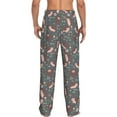 thumbnail image 3 of Balery Hedgehogs and Flowers1 print Men's Pajama Pants,Ultra Lightweight Pjs,Lounge Pant-Small, 3 of 9