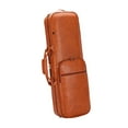 thumbnail image 2 of Estuche para violín Mochila para violín Accesorios impermeables Carcasa dura de cuero PU musical naranja, 2 of 9