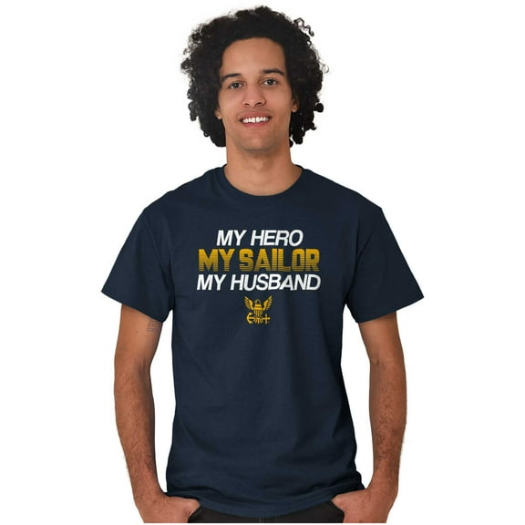 United States Navy Sailor Husband Men's Graphic T Shirt Tees Brisco Brands S