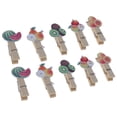 thumbnail image 2 of 10pcs DIY Watermelon Pear Kiwi Clips Cartoon Wooden Picture Clip Adorable Friuts Photo Holder, 2 of 8