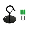 thumbnail image 5 of Heavy Duty Metal Ceiling Hook with Safety Buckle for Hanging Plants Lanterns and Wind Chimes Iron Plant Bracket for Indoor Outdoor Garden Decor, Black, 3 Inch, 5 of 5
