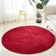 thumbnail image 3 of Naiovety Alfombra redonda suave y agradable para la piel para dormitorio acogedor o sala de estar, alfombras, alfombra gris, vino tinto inodoro Type3 NO3, 3 of 6