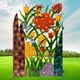 thumbnail image 3 of Panel de cercado de flores con hojas y barandilla de hierro forjado para decoración exterior. A, 3 of 9