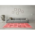 thumbnail image 3 of Ahgly Company Indoor Rectangle Abstract Red Modern Area Rugs, 2' x 5', 3 of 4