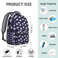 thumbnail image 6 of Elephant Print Backpack for Work - Waterproof Durable School Bookbag, Fashionable Laptop Backpack for College, Comfortable Straps, Cute Elephant Gift, 6 of 6