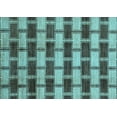 thumbnail image 1 of Ahgly Company Indoor Rectangle Abstract Light Blue Modern Area Rugs, 2' x 4', 1 of 4