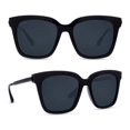 thumbnail image 1 of Gafas de Sol DIFF Bella Diseño Cuadrado Sobredimensionado Negro/Gris, 1 of 9