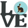 thumbnail image 1 of "Treasures Tan Blue Check Metal Love decoración de pared, multicolor" Caroline's Treasures BB8137WALV, 1 of 1