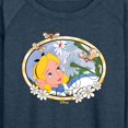 thumbnail image 3 of Disney - Alice in Wonderland - Alice Daisies - Women's Lightweight French Terry Long Sleeve Shirt, 3 of 5