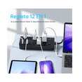 thumbnail image 2 of Multicontactos 8 Tomas, 3+1usb Con Interruptor Independiente Belug Negro, 2 of 4