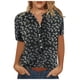 thumbnail image 2 of Pntutb camisas para mujer verano Casual algodón Lino manga corta camiseta suelta ajuste botón abajo solapa camisetas blusas casuales Pntutb Pntutb-3909, 2 of 4