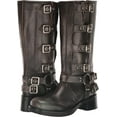 thumbnail image 5 of Steve Madden Womens Brocks Leather Moto Mid-Calf Boots, 5 of 7
