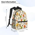thumbnail image 2 of Pofeuu Animals Forest Print Laptop Backpack Travel Canvas Backpack for School Lightweight and Comfortable Backpack College Backpack Schoolbag, 2 of 6