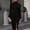 Black, variant on Women's Elegant Off The Shoulder Puff Sleeve Elastic Ruffled Neckline Slim Maxi Dress with Side Pockets for Beach Light Blue,M