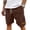 33# Coffee, variant on Mens Corduroy Shorts Vintage Drawstring Waist Baggy Beach Shorts Lightweight Plus Size Bermuda Shorts with Pockets Coffee S